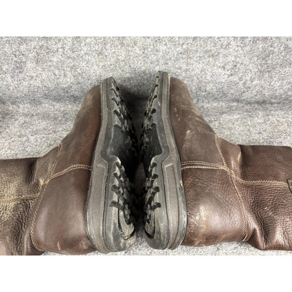 Gravel Gear Boots Mens‎ Size 13 Brown Leather Pull On Waterproof Work Boots